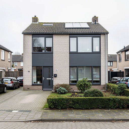 Vrijstaande woning Breda Reeshof met antraciet grijze kunststof kozijnen