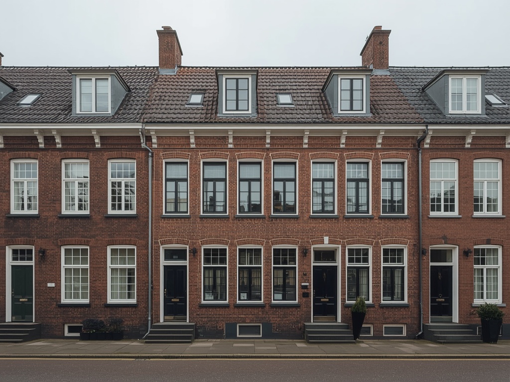foto van ouderwetse huizen