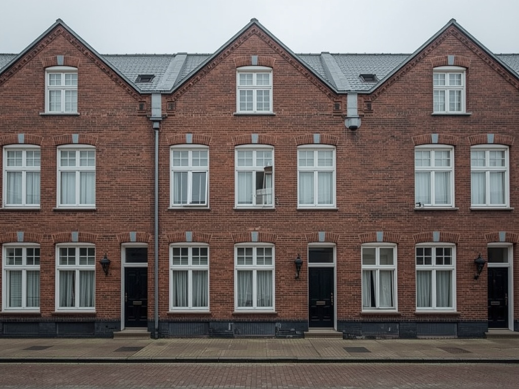 foto van ouderwetse huizen