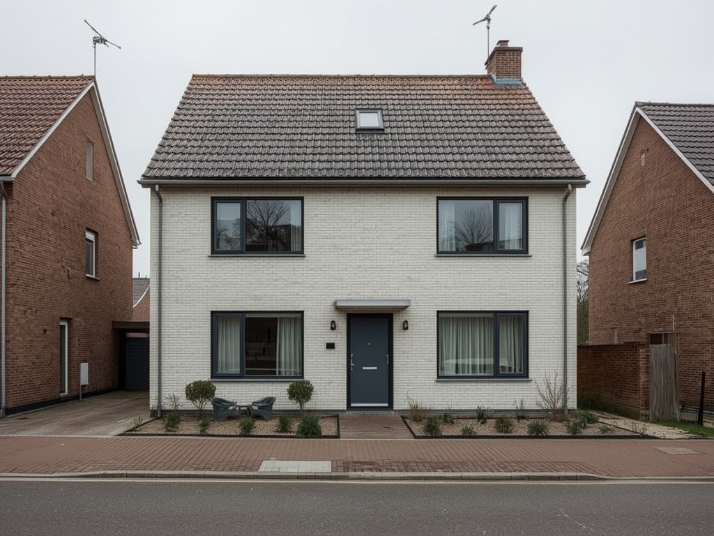Vrijstaande woning in het buitengebied van Goirle met antraciet grijze kunststof kozijnen