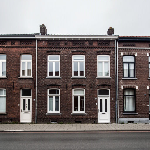 foto van ouderwetse huizen