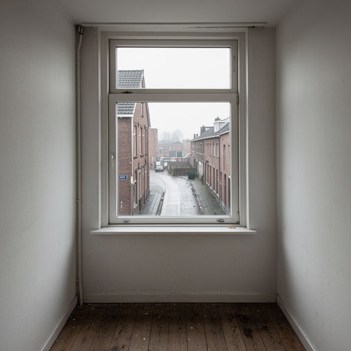 Interieur van een woning in Goirle met uitzicht door kunststof kozijnen op een rustige woonstraat
