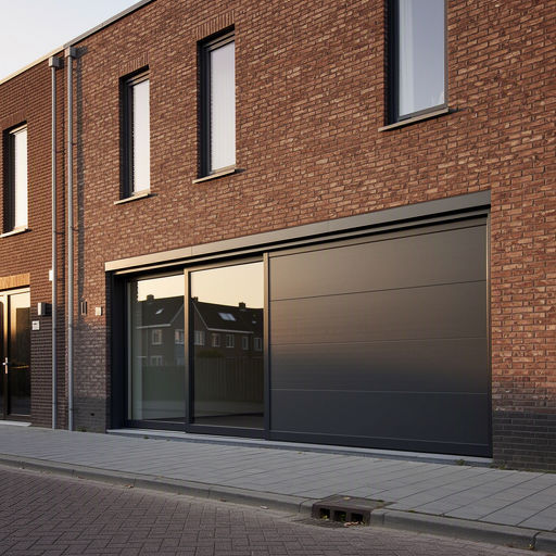 Witte kunststof hefschuifpui met HR++ glas in een Tilburgse rijtjeswoning