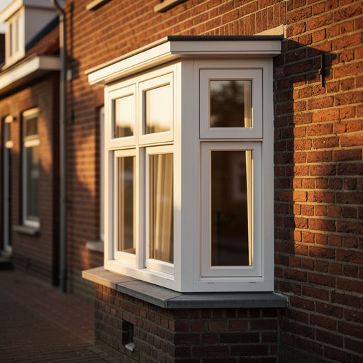 Antraciet kunststof kozijnen aan een gerenoveerde woning